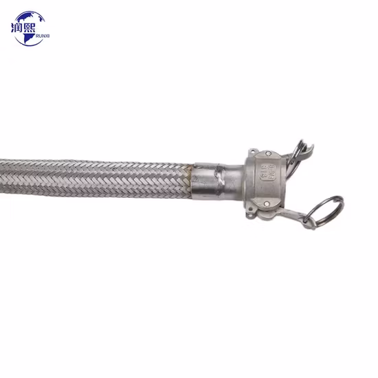 Mangueira de metal flexível corrugada de aço inoxidável com extremidade de flange