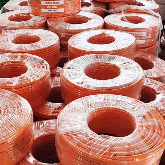 Compressor de ar pneumático trançado de borracha de PVC de alta pressão flexível Mangueira de tubulação de gás GLP