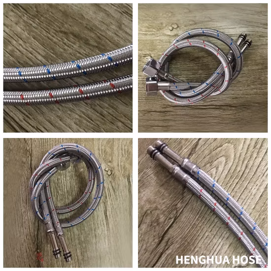 Banheiro barato preço de fábrica EU Ss Nylon trançado Puxe para fora Mangueira de encanamento flexível
