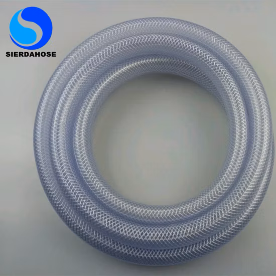 Mangueira reforçada trançada com fibra de PVC 25mm